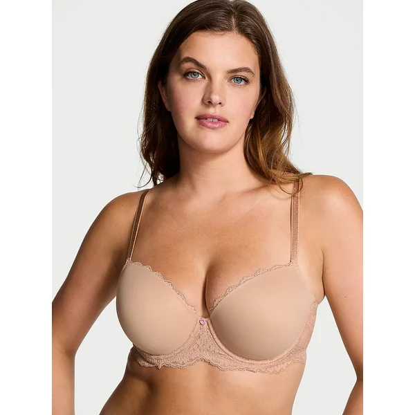 Wildflower Embroidery Lightly Lined Demi Bra