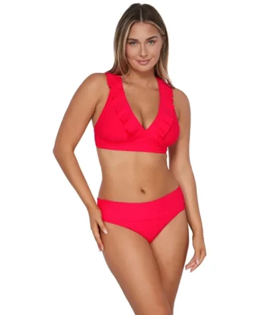 Willa Wireless Bralette Bikini Top (D+ Cup)