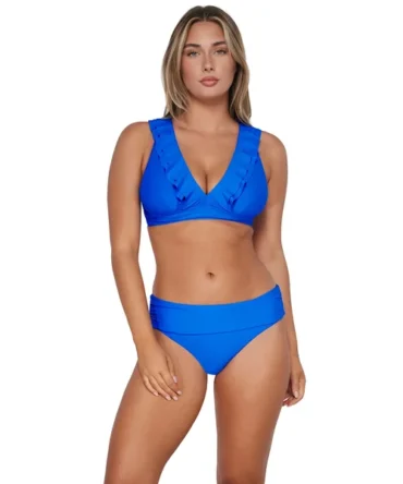 Willa Wireless Bralette Bikini Top (D+ Cup)