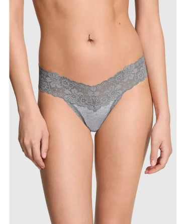 Wink Lace-Trim Thong Panty