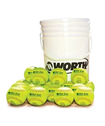 Worth Hot Dot Slow Pitch Practice Softballs