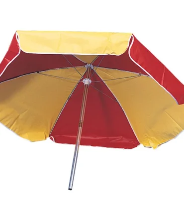 Yellow-Red Alternating Panel Lifeguard Pool Umbrella