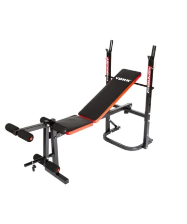YORK Aspire 120 Flat to Incline/Folding Bench with Leg Curl