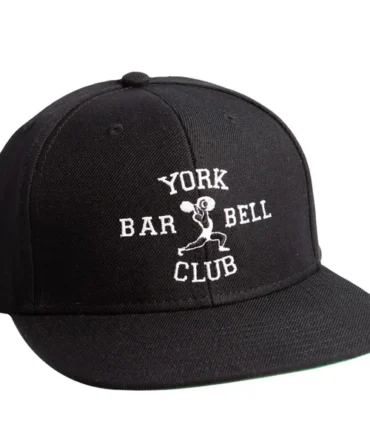 York Barbell Club Flat Brim Snapback Hat