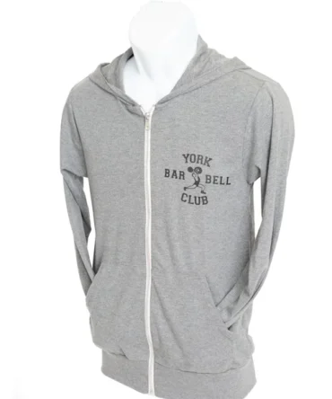 York Barbell Club Hoodie – Grey