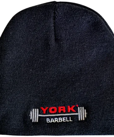 York Barbell Club Knit Cap – Black