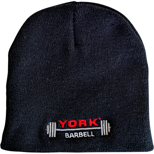 York Barbell Club Knit Cap – Black