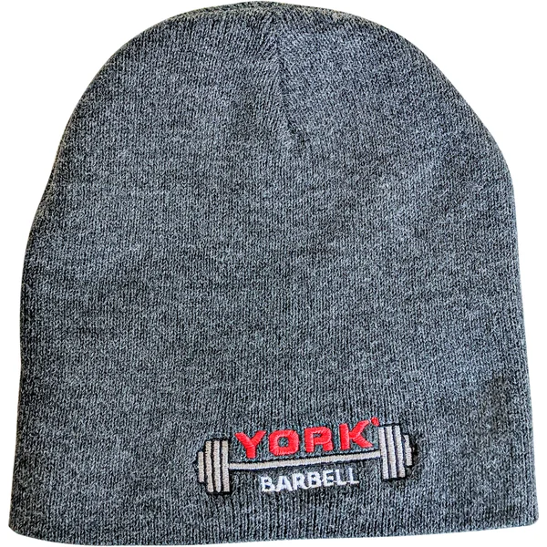 York Barbell Club Knit Cap – Grey