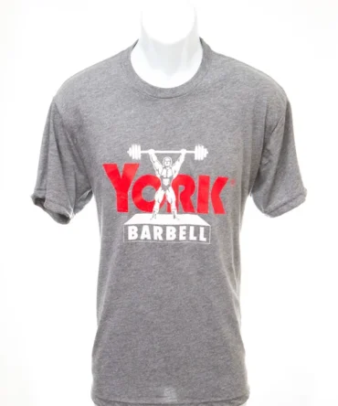 YORK Barbell Platform Lifter Tee – Grey