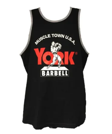 YORK Muscletown USA Black Tank