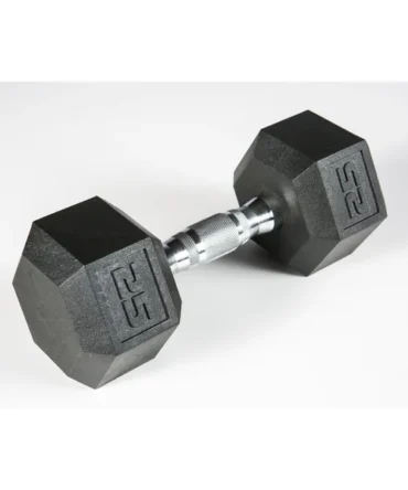 York PVC Hex Dumbbell – Chrome Ergo Handle