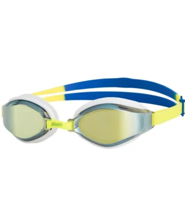 Zoggs Endura Max Titanium Mirrored Goggle - Yellow/Blue/Mirrored Lime