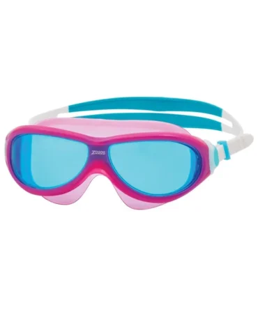 Zoggs Phantom Junior Mask - Pink/White/Tint Blue