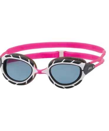 Zoggs Predator Goggle - Regular Fit - Pink/White/Tint Smoke