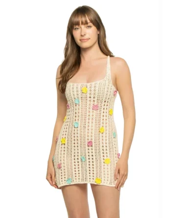 Zoie Crochet Mini Dress